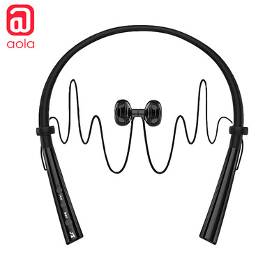 

Australia wave aola bluetooth headset sports wireless Bluetooth headset neck wear in-ear running anti-life water technology version BHS8 Ya Mexico black