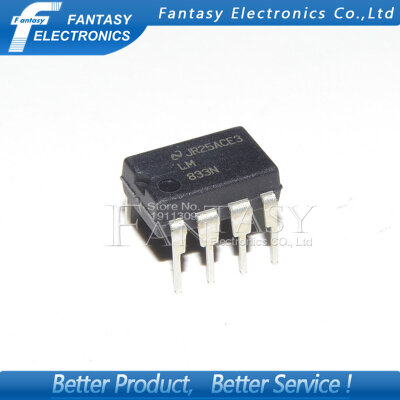 

50PCS LM833N DIP8 LM833 DIP new and original IC free shipping