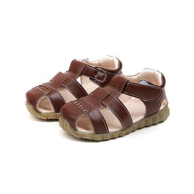 

Summer Top Selling Boys Sandals Shoes Soft Leather Flat With Kids Child Sandals Shoes For Baby Toddler Sandals Shoes