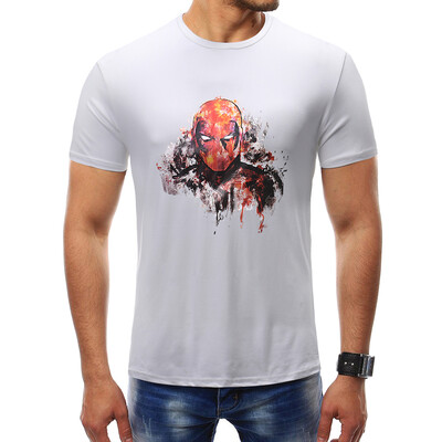 

Male 2018 Summer Brand Short Sleeve Hip hop pattern print T Shirt O-neck Slim Men T-Shirt Tops Fashion Mens Tee Shirt T Shirts