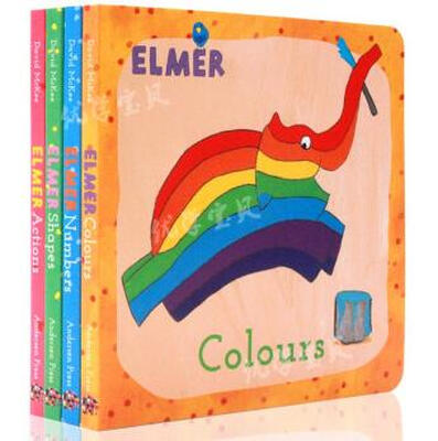 

Elmer First Concepts sw pack of 4 board books