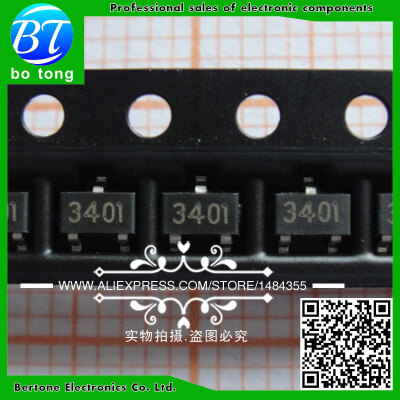 

200pcslot AO3401A AO3401 3401 SOT-23 42A30V P-channel patch field effect tube
