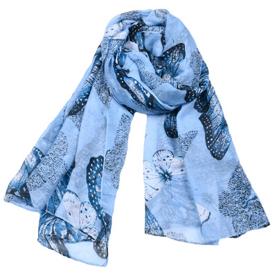 

Jeouly животные шарфы женщины бабочка Echarpes Foulard Femm длинный вуали шарф солнцезащитные шали синий hijab обертывания кэшкл маркас