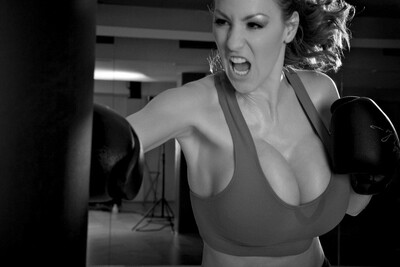 

boxing jordan carver anger strike Banzai YR159 living room home art decor fabric posters prints