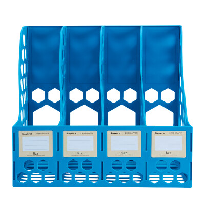 

Fizz thickened quad file box storage file basket information frame office supplies blue WJK9390