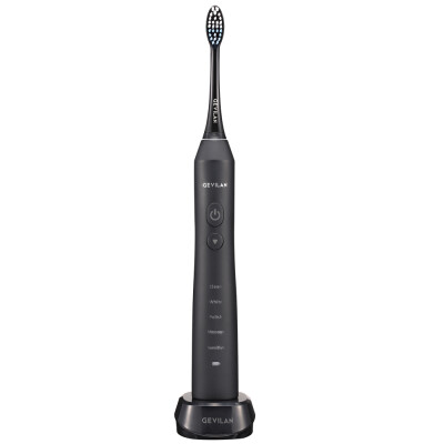 

Electric Toothbrush Gevilan Rechargeable Sonic Brush with 2 Brush Head Black