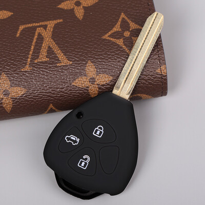 

KOOLIFE car key case Toyota Camry car special silicone key bag jazz black