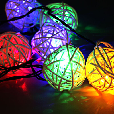 

25m 20 LEDs Rattan Ball Fairy String Lights