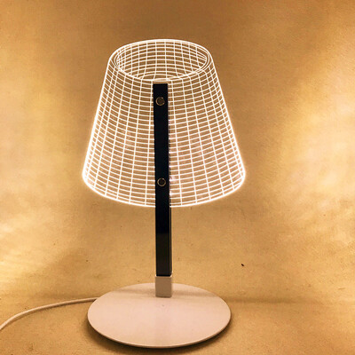 

JULELYS 4W USB 3D Creative Table Lamp Acrylic LED Owl Night Light Bedside Bedroom Decoration Office Desk Lamp Reading Light