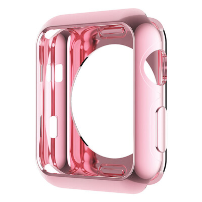 

BIAZE Apple Watch iwatch Plating Cover All-inclusive Anti-fall Soft Shell Applicable to apple watch32 Universal 38mm-JK347 Rose Gold