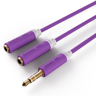 

Wins shengwei AC-3003F 35mm stereo one sub-two audio line couple line 30CM AUX one two audio adapter 1 minute 2 headphone extension cable