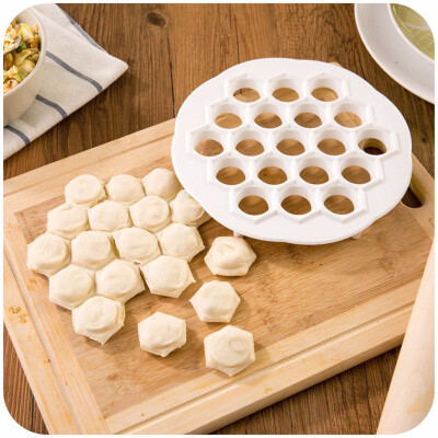 

Cntomlv 1Pcs Kitchen Pastry Tools DIY White Plastic Dumpling Mold Maker Dough Press Dumpling 19 Holes Dumplings Maker Mold Tools