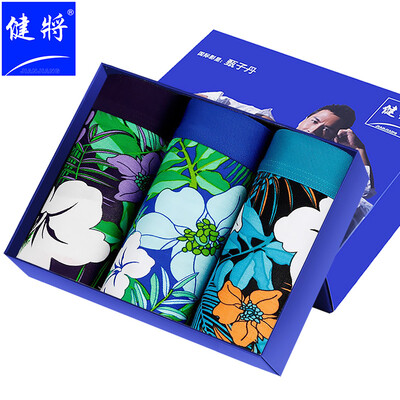 

Mens Underwear Boxer Briefs Mens Fashion Print Home Shorts Mens 3 Gift Boxes 8J217 Multi-Color XL
