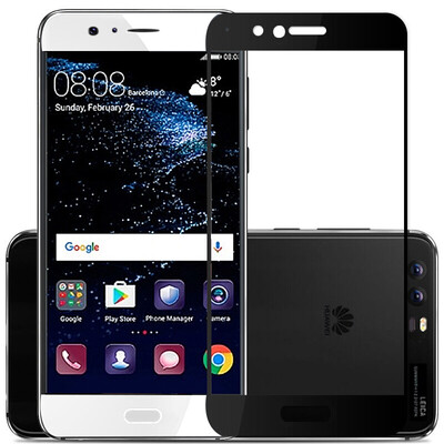 

ESCASE Huawei P10 Plus tempered film full coverage HD explosion-proof anti-fingerprint mobile phone film full screen system black