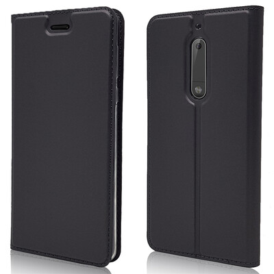 

Роскошный чехол для кошелька для Nokia 5 High Quality PU Кожаный флип-чехол Kickstand Anti-shock Полная защита