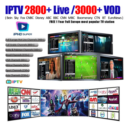 

IPHD SUPER IPTV 2800+ Live 3000 + VOD Europe IPTV M3U Enigam2 Android Италия Французский Арабский Немецкий Испанский Великобритания для TV Box Mag254