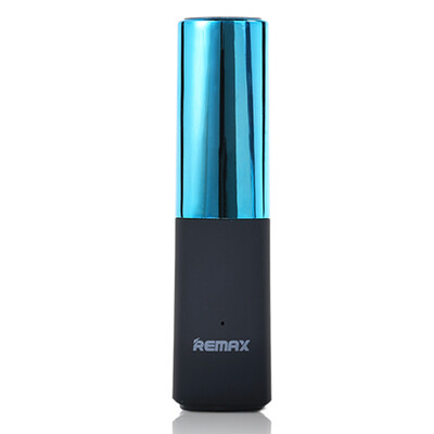 

Rui volume REMAX RP1-12 portable compact lip gloss 2400 mAh mobile power blue