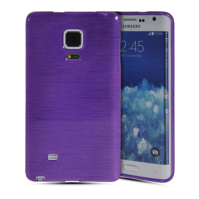 

MOONCASE Мягкие гибкие силиконовый гель ТПУ Shell задняя крышка чехол для Samsung Galaxy Note Edge Фиолетовый
