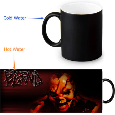 

DJ BL3ND 350ml/12oz Heat Reveal Mug Color Change Coffee Cup Sensitive Morphing Mugs Magic Mug Milk Tea Cups