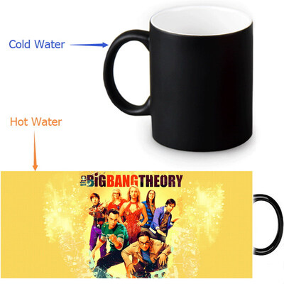 

The Big Bang Theory 350ml12oz Heat Reveal Mug Color Change Coffee Cup Sensitive Morphing Mugs Magic Mug Milk Tea Cups