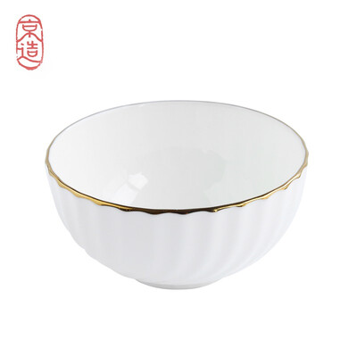 

JINGZAO Noodles bowl Soup bowl Salad bowl 2 Packs Pure white