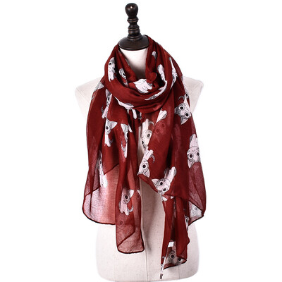 

Женские шарфы JeouLy Lovely Cat с напечатанной мягкой шерстью длинный шарф Shawl Mujer Wraps Foulard Femme солнцезащитные шали синий хиджаб