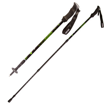 

Wolf walker outdoor trekking pole straight grip handle aluminum hiking outdoor walking stick black