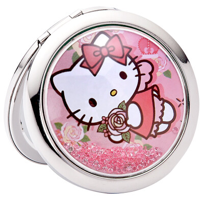 

HELLO KITTY Hello Kitty Makeup Mirror Romantic Creative Gift Birthday Gift Valentine's Day Gift Portable Portable KT1601