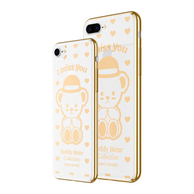 

Teddy Collection Apple 8/7 Mobile Shell iPhone8 / 7 Cartoon Cover Plating Прозрачный силиконовый Мягкий корпус Teddy