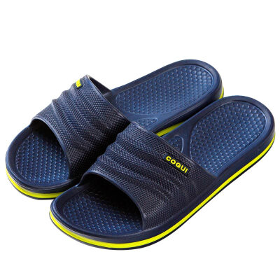 

Cool Coqui couple sandals&slippers home slippers bathroom slippers mens dark blue 4041 yards 7932