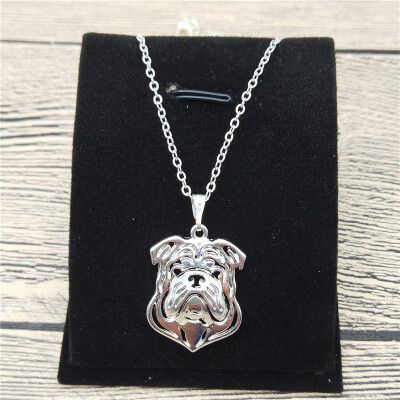 

New English Bulldog Necklace Trendy Style English Bulldog Pendant Necklace Women Pet Jewellery Fashion Animal Dog Jewellery