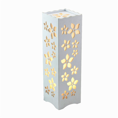 

Table lamp for bedroom Night light White lampshade emitting light replacement 40W Home decoration Wood rustic style Table lamp
