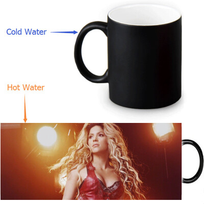 

shakira 350ml12oz Heat Reveal Mug Color Change Coffee Cup Sensitive Morphing Mugs Magic Mug Milk Tea Cups