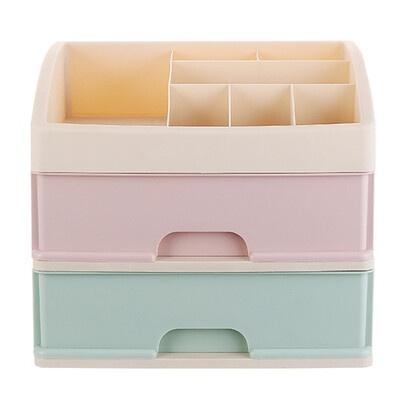 

Wanshijia Cosmetics Storage Box Drawer Plastic Desk Dresser Finishing Rack JD-NG-09