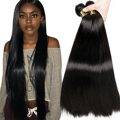 

YAVIDA Hair Peruvian Straight Hair 4 Bundles Straight Virgin Hair Weave Bundles Peruvian Human Hair Extension