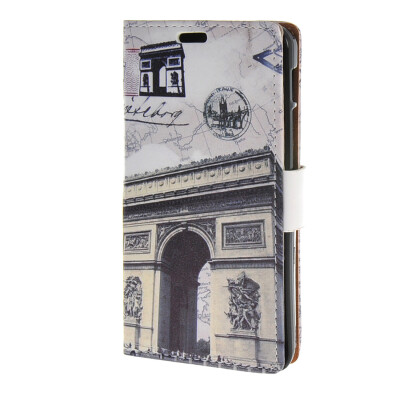 

MOONCASE чехол для Alcatel One Touch Pixi 3 (5.0") OT-5015 Leather Flip Wallet Style and Kickstand Case Cover Design / a16