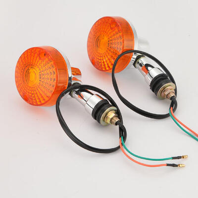 

2PCS Motorcycle Universal Turn Signals Bulbs Amber Lens Front Rear Lights For Harley Honda Suzuki Kawasaki Yamaha Triumph Ducati B