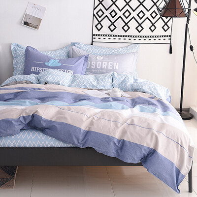 

Yalu·free free four-piece cotton home textile bedding sheets quilt cover pillowcase cotton twill kit 15 m 18 m bed quilt cover 200230cm youth eternal