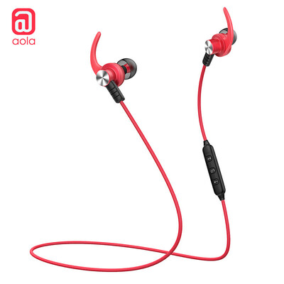 

Australia wave aola in-ear Bluetooth wireless sports headset Apple XiPhone8P Huawei Samsung millet phone universal running stereo with Michael call BES08P dream red