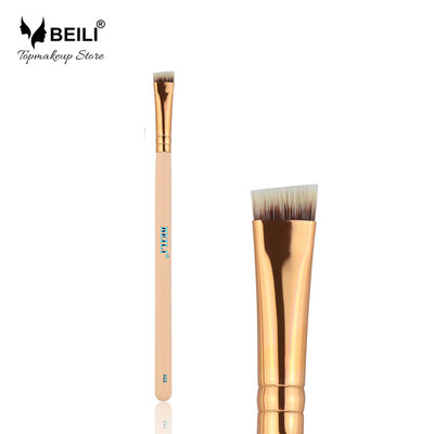 

BEILI 322 # Luxe Rose Золотая розовая черная ручка Eye Brorow Liner Single Makeup Brush