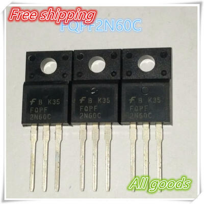 

Free Shipping 50pcs FQPF2N60C 2N60 field effect transistor mosfet n TO-220F