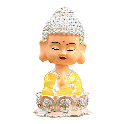 

GREAT LIFE car perfume seat car decoration cute seat type diamond Maitreya Buddha statue men&women creative inner jewelry Buddha perfume seat silver yellow clothing