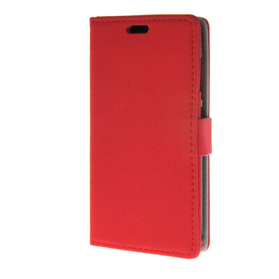 

MOONCASE Leather Wallet Flip Card Slot Pouch with Kickstand Shell Back Case Cover for Huawei Ascend Y520 Red