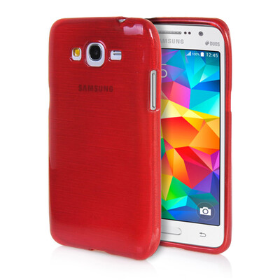 

MOONCASE Soft Flexible Silicone Gel TPU Skin Shell Back ЧЕХОЛ ДЛЯ Samsung Galaxy Grand Prime G530H Red