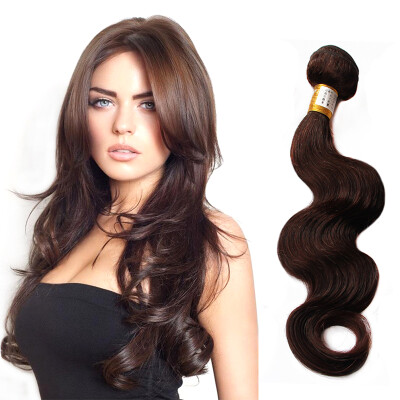 

Nami Hair 4 Bundles Dark Brown 2 Color Brazilian Body Wave100 Human Hair Extension12"-26" No Shedding No Tangle Free Shipping