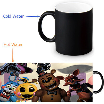 

Five Nights at Freddys Morphing Mug Color Change Tea Cup Magic Milk Coffee Mug