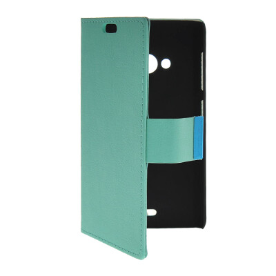 

MOONCASE Slim Leather Side Flip Wallet Card Slot Pouch with Kickstand Shell Back чехол для Nokia Lumia 535 Mint Green