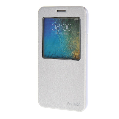 

MOONCASE ЧЕХОЛ ДЛЯ Samsung Galaxy E7 E700 Slim View Window Leather Flip Bracket Back Cover White