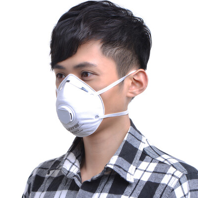 

Jingdong supermarket] green heart green breath N95 suction cup type masks anti-particulate respirator have exhalation valve gray 20 / box