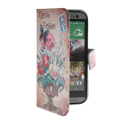 

MOONCASE Pattern Style Leather Side Flip Wallet Card Slot Pouch Stand Shell Back ЧЕХОЛ ДЛЯ HTC One 2 (M8)